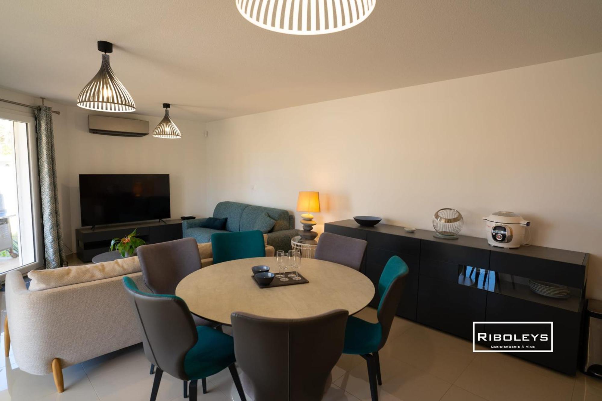 Grand T3 Neuf Climatise Avec Wifi A 100M De La Plage Vias Exterior foto